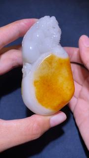 和田玉籽料 招财貔貅